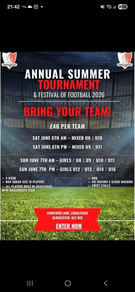 Longlevens AFC Festival of Football - GIRLS ONLY