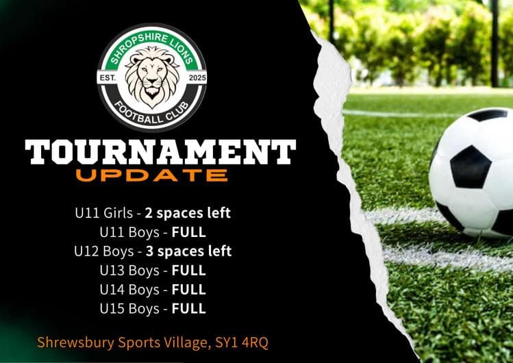 Shropshire Lions FC Football Festival flyer