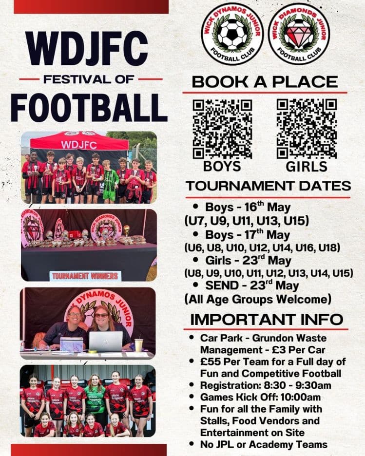 Wick Dynamos Juniors Festival of Football - GIRLS ONLY