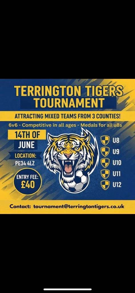 Terrington Tigers Tournament flyer
