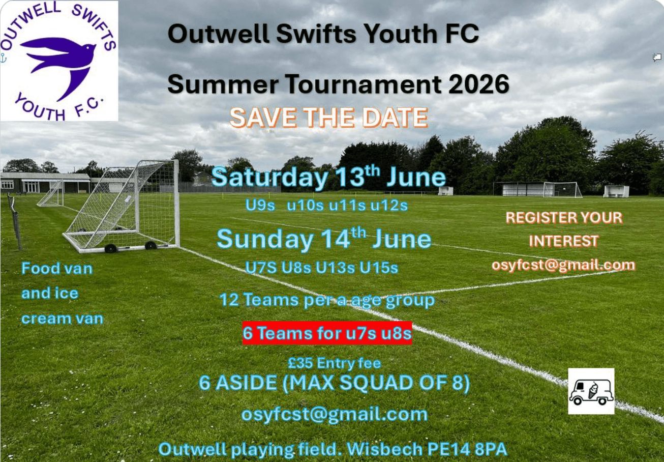 Outwell Swifts Youth FC Summer Tournament