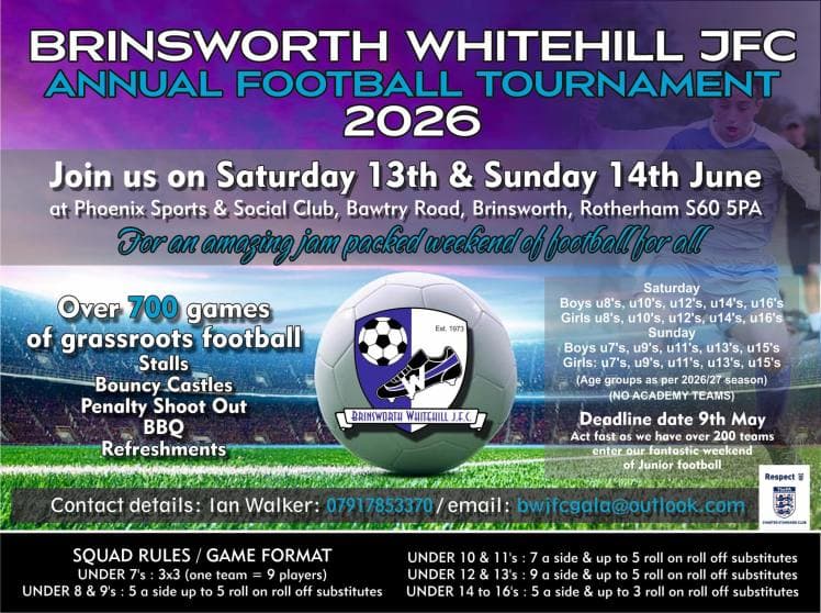 Brinsworth Whitehill JFC Tournament