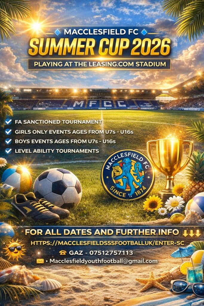 Macclesfield FC Summer Cup flyer