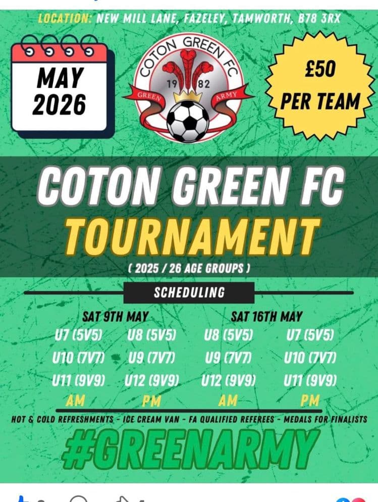 Coton Green FC Tournament