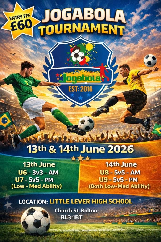 Jogabola Tournaments flyer