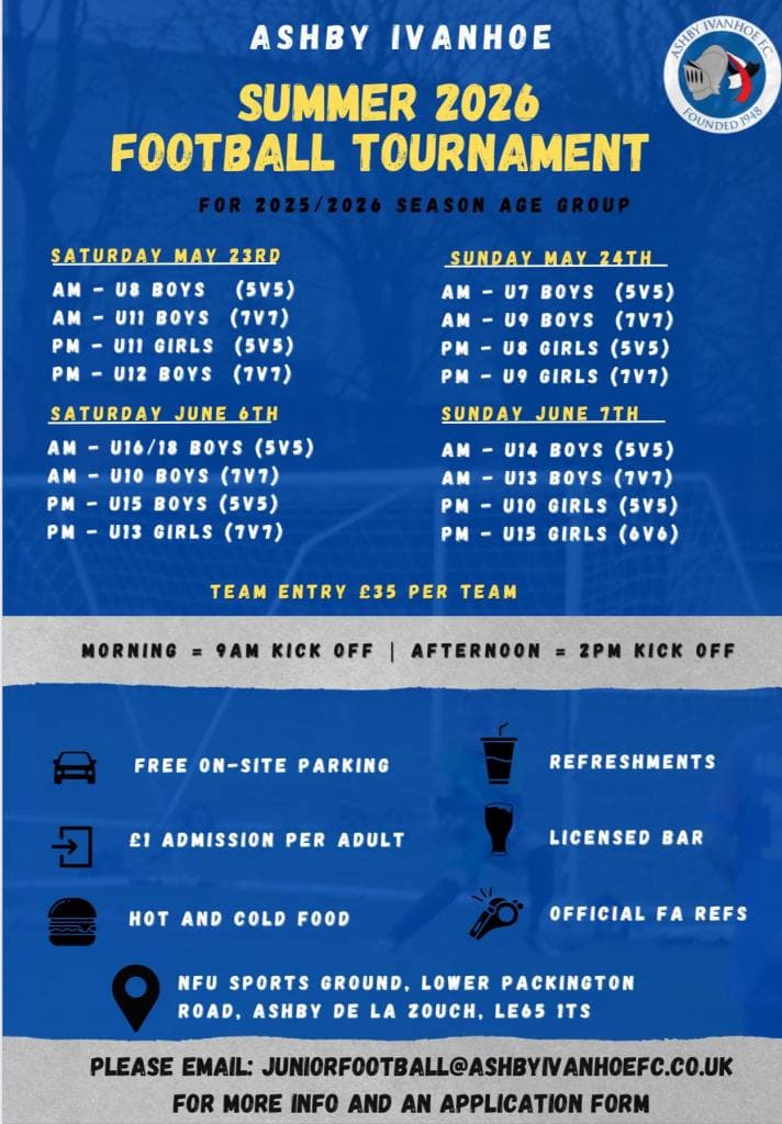 Ashby Ivanhoe Football Tournament