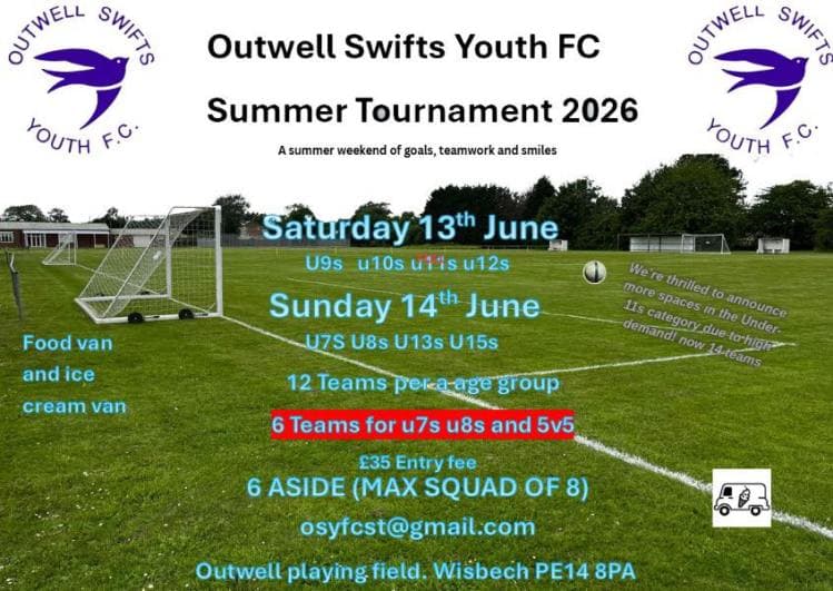Outwell Swifts Summer Tournament
