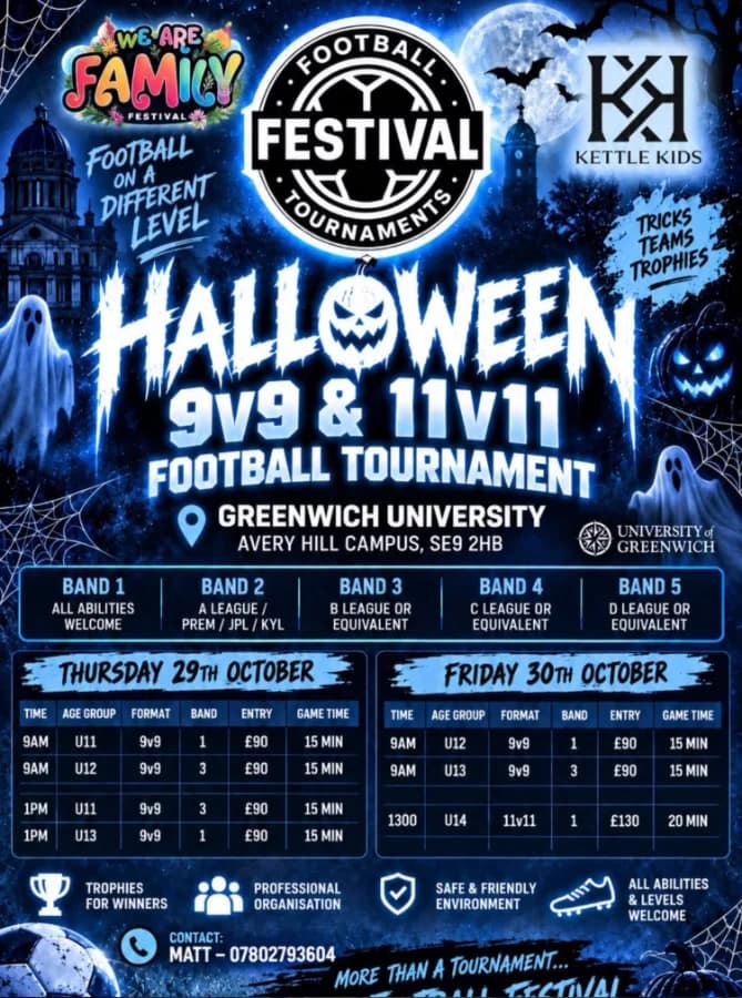 Halloween 9v9 & 11v11 Football Tournament