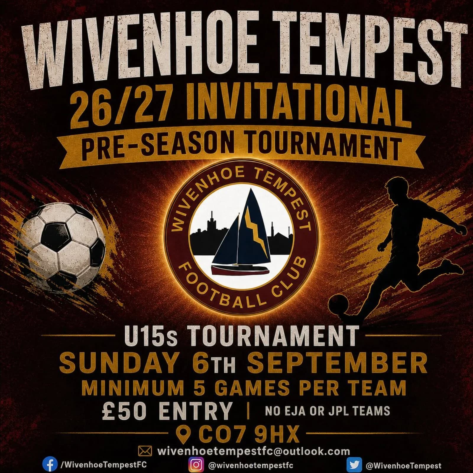 Wivenhoe Tempest 26/27 Invitational Pre-Season Tournament