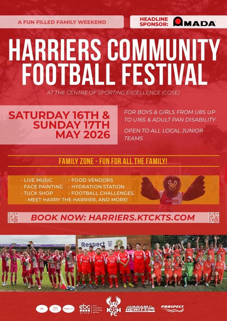 Harriers Community Football Festival - GIRLS ONLY flyer