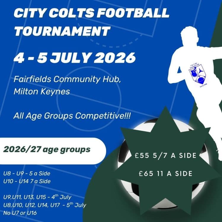 City Colts FC Tournament flyer