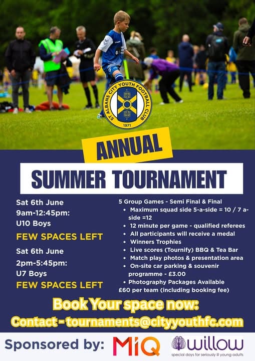 St Albans City Youth Summer Tournament