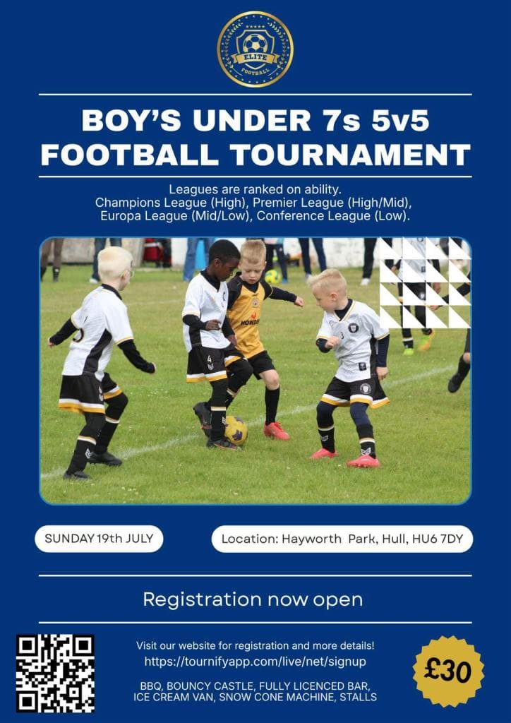 National Elite Football Tournament - U7 flyer