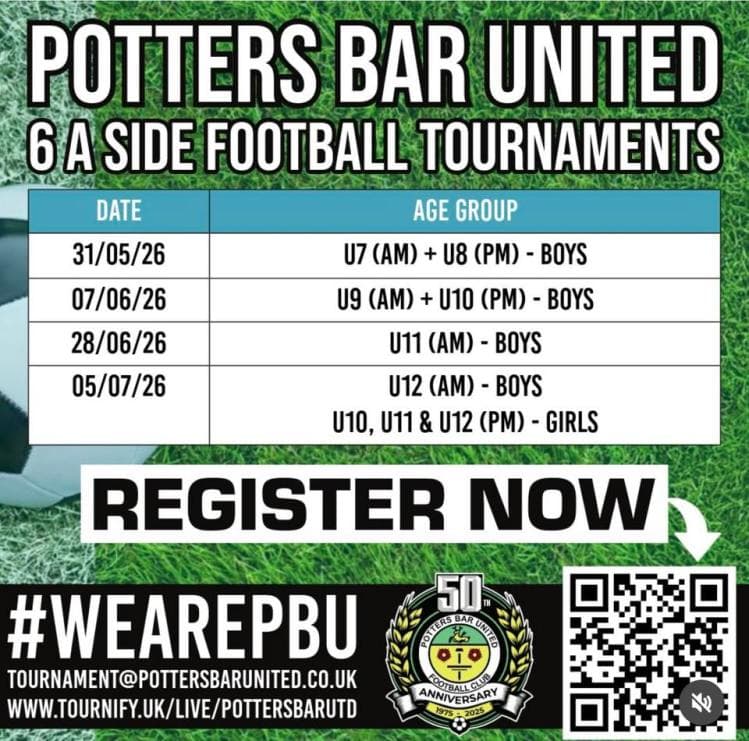 Potters Bar United 6 aside Tournament