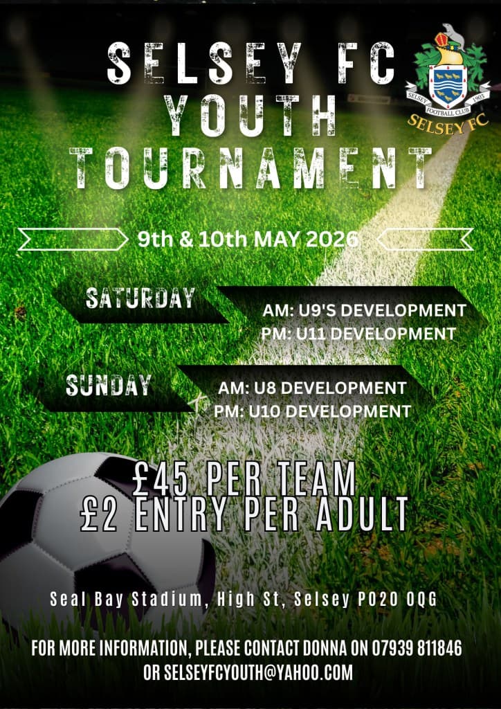 Selsey FC Youth Tournament flyer