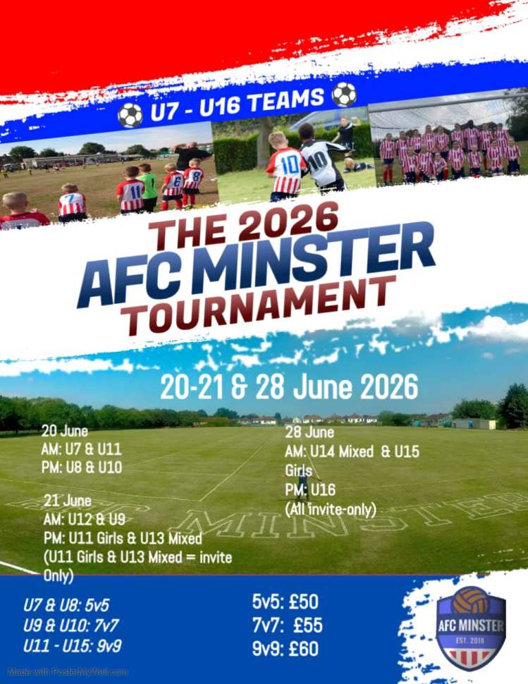 AFC Minster Tournament flyer