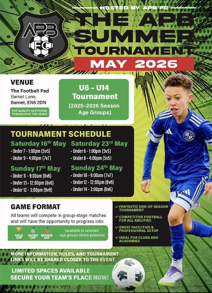 APB Summer Tournament flyer