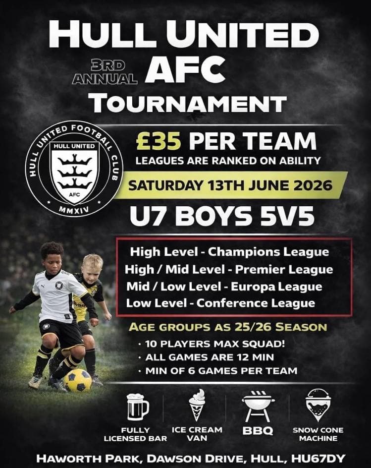 Hull United AFC U7 Boys Tournament