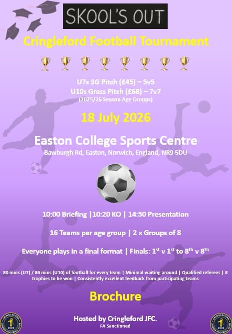 Cringleford Skools Out Football Tournament