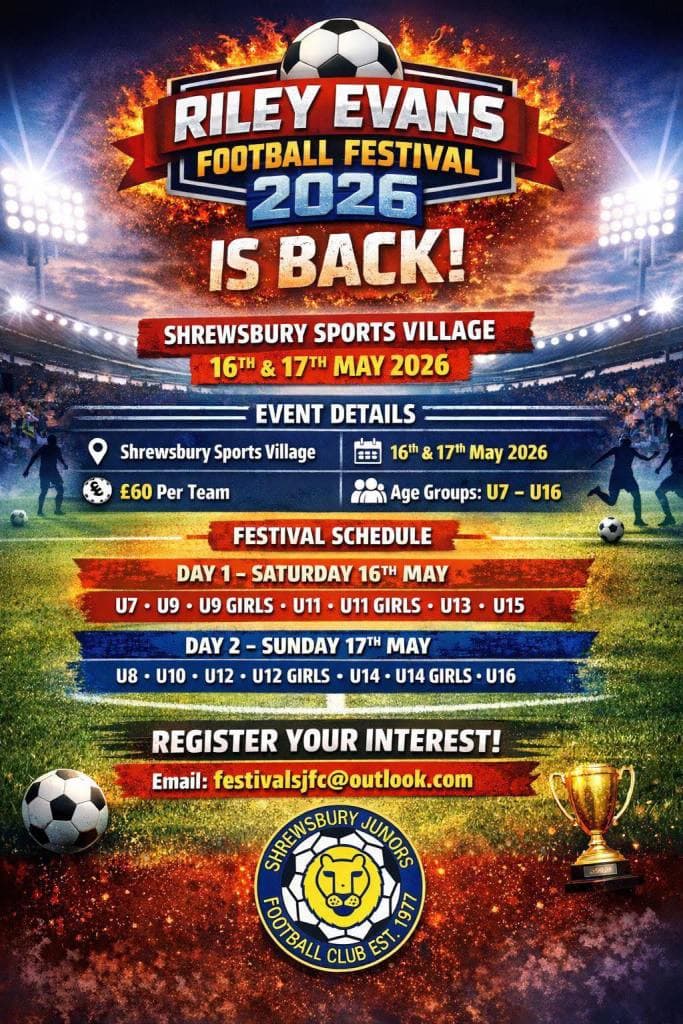 Riley Evans Football Festival flyer