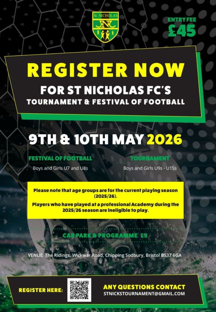 St Nicholas FC Tournament flyer