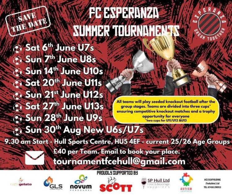 FC Esperanza Summer Tournaments flyer