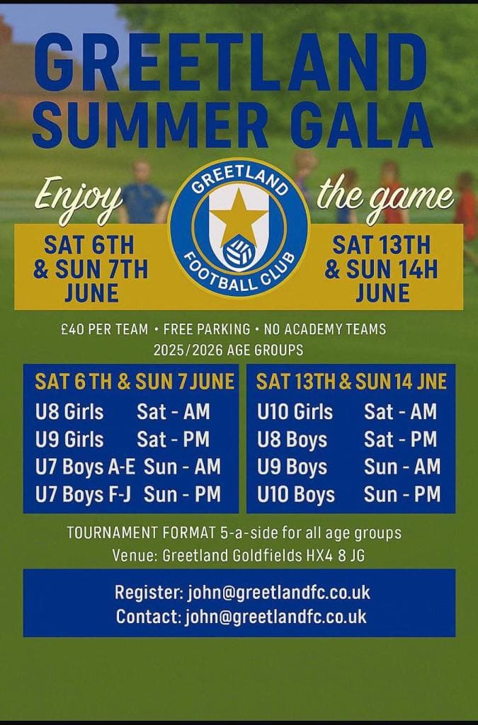 Greetland Summer Gala flyer