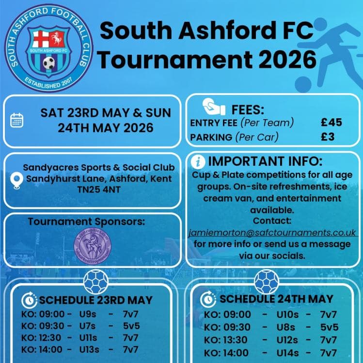 South Ashford FC Tournament flyer