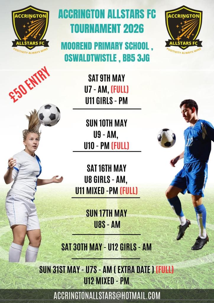 Accrington Allstars FC Tournament - GIRLS ONLY