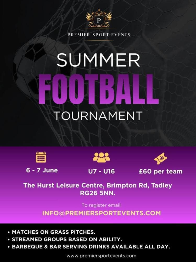 Premier Sport Events Football Cup - Tadley flyer