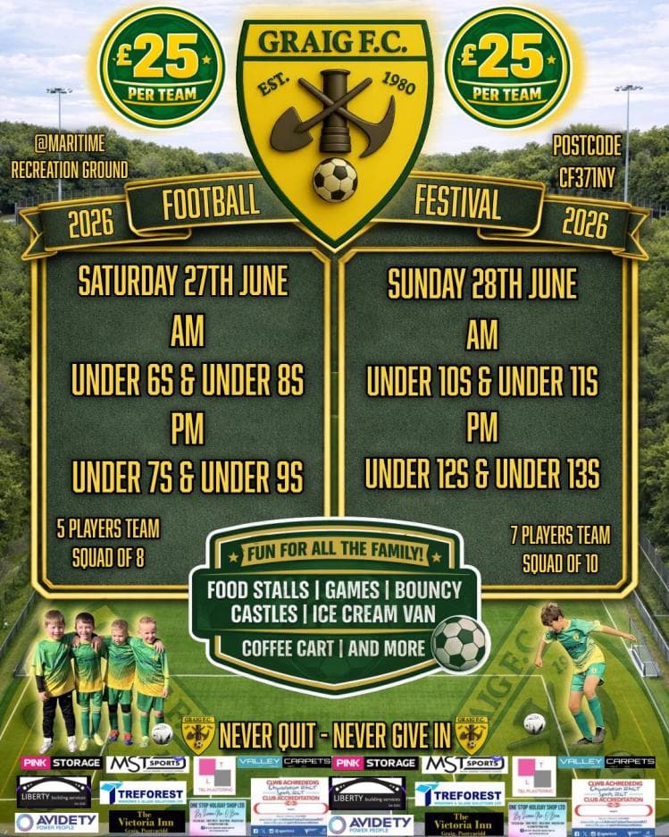 Graig FC Football Festival