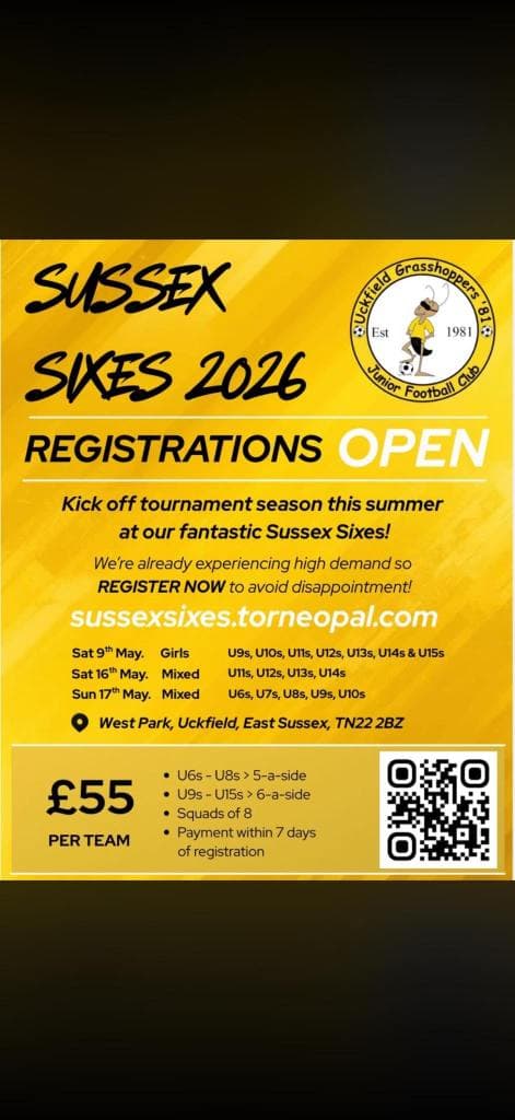Sussex Sixes - GIRLS ONLY