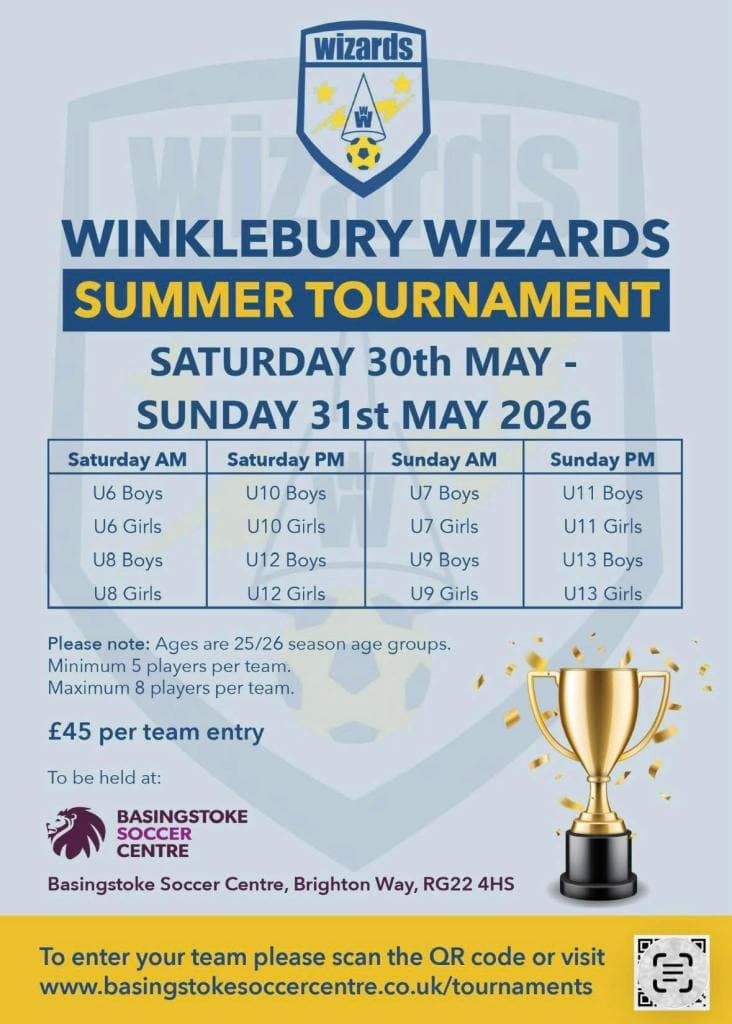 Winklebury Wizards Summer Tournament flyer