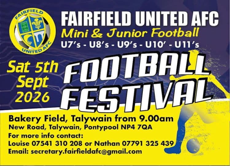 Fairfield United AFC Football Festival flyer