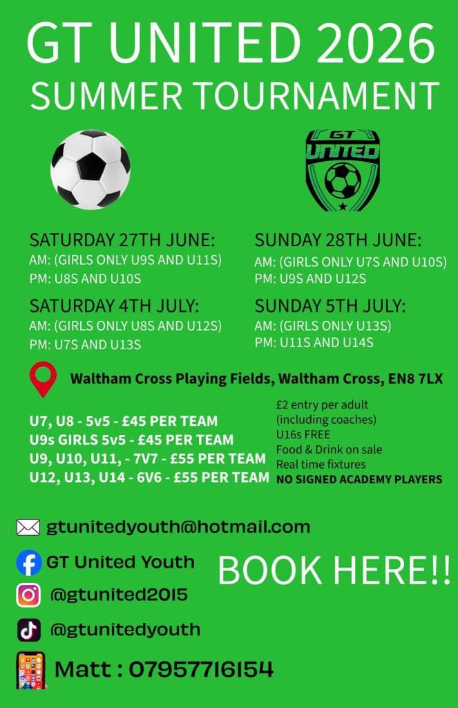 GT United Summer Tournament flyer