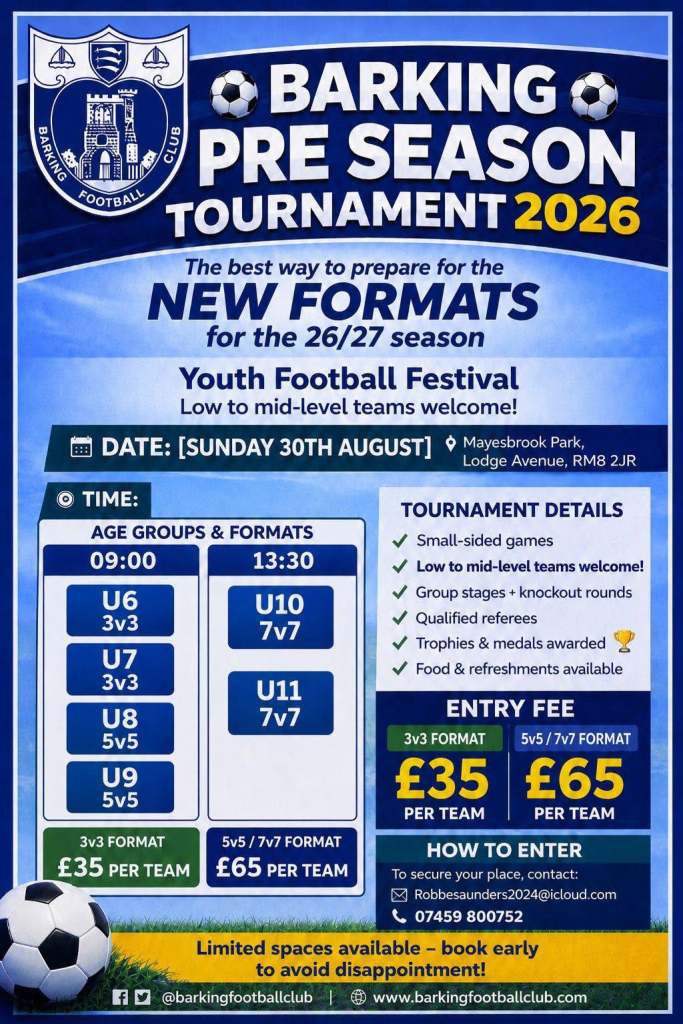 Barking Pre Season Tournament