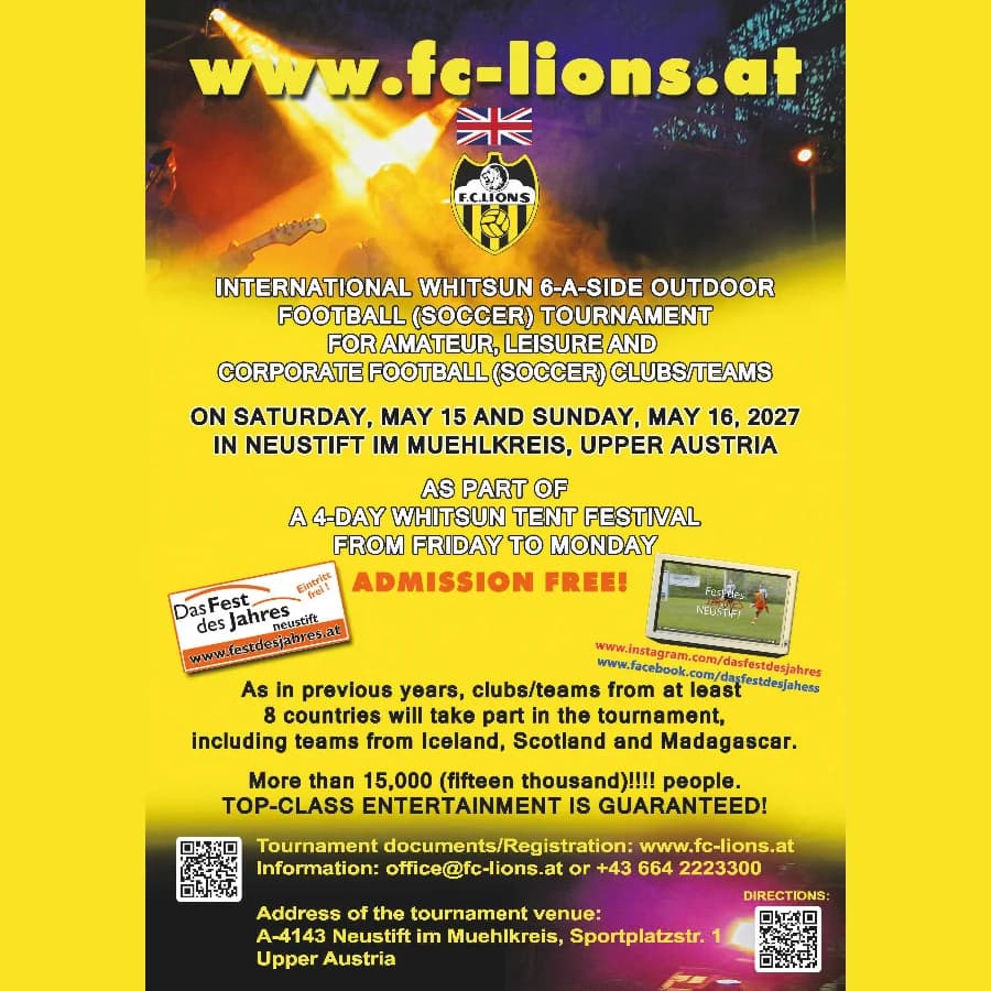International Whitsun 6-A-Side Outdoor Football (Soccer) Tournament