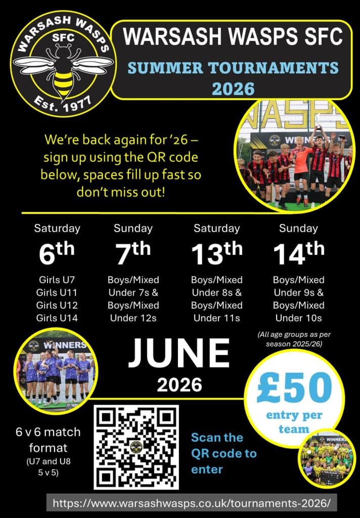 Warsash Wasps Summer Tournament flyer