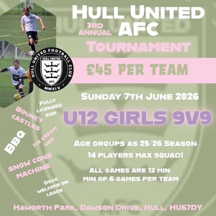 Hull United Tournament - GIRLS ONLY flyer