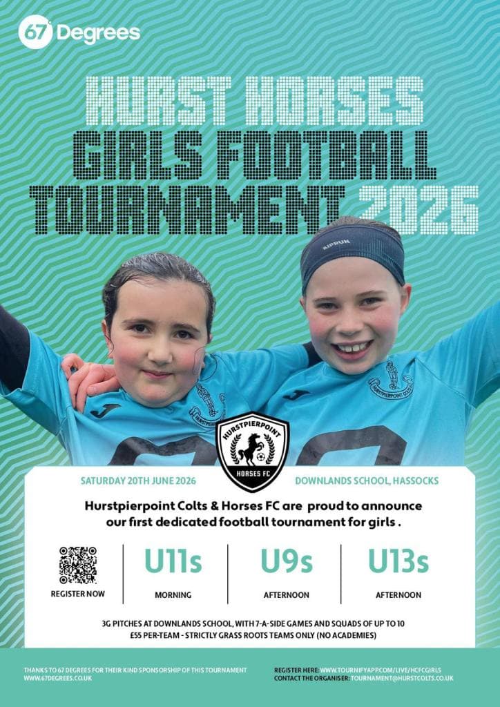 Hurst Horses Girls Football Tournament - GIRLS ONLY flyer