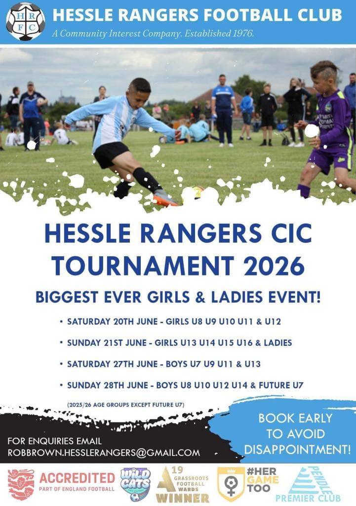 Hessle Rangers CIC Annual Tournament - GIRLS ONLY