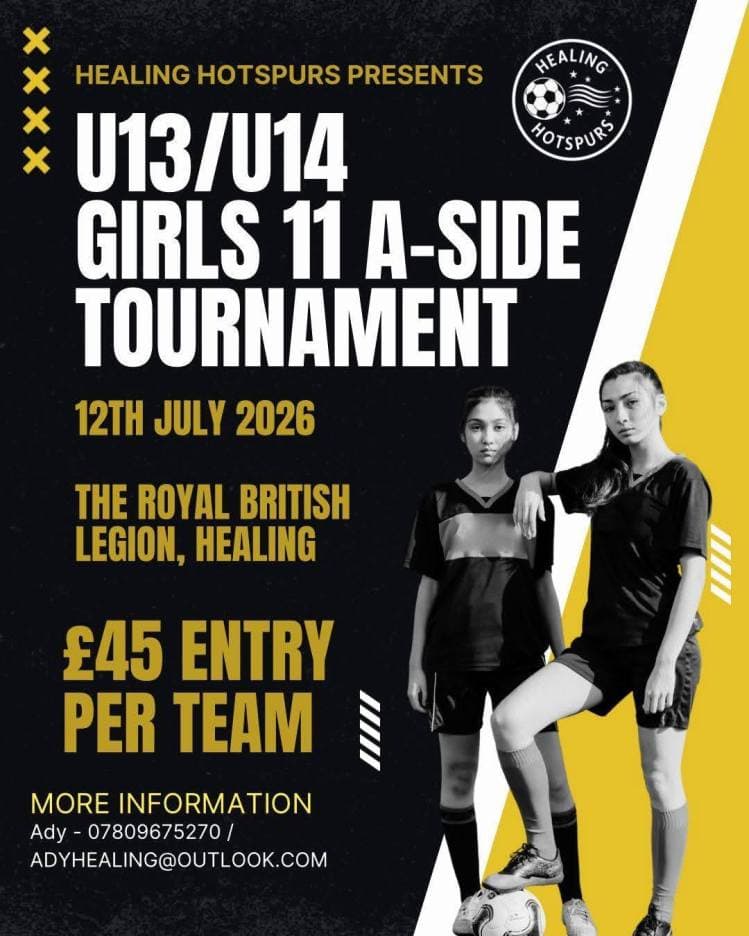 Healing Hotspurs summer tournaments - GIRLS ONLY