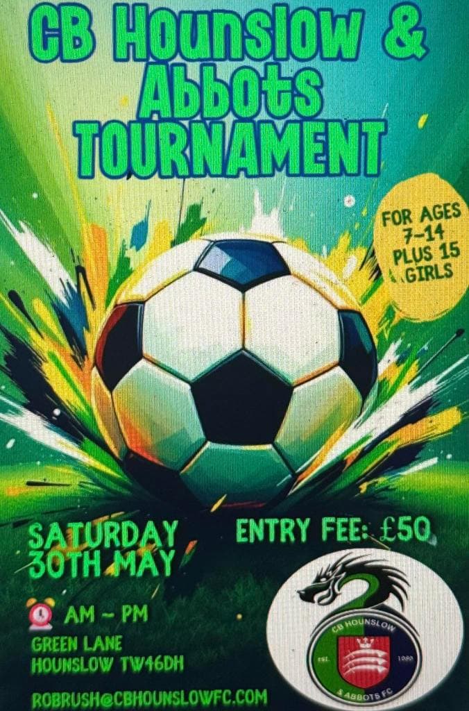CB Hounslow and Abbots Tournament flyer