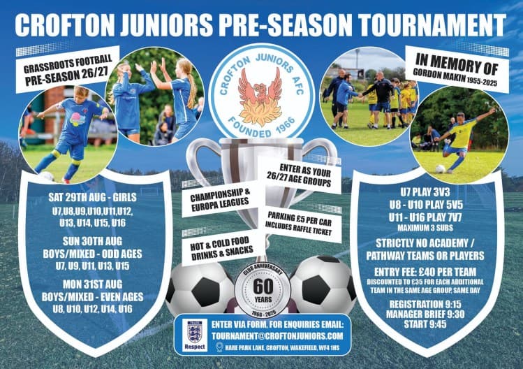 Crofton Juniors Pre-Season Tournament - GIRLS ONLY flyer