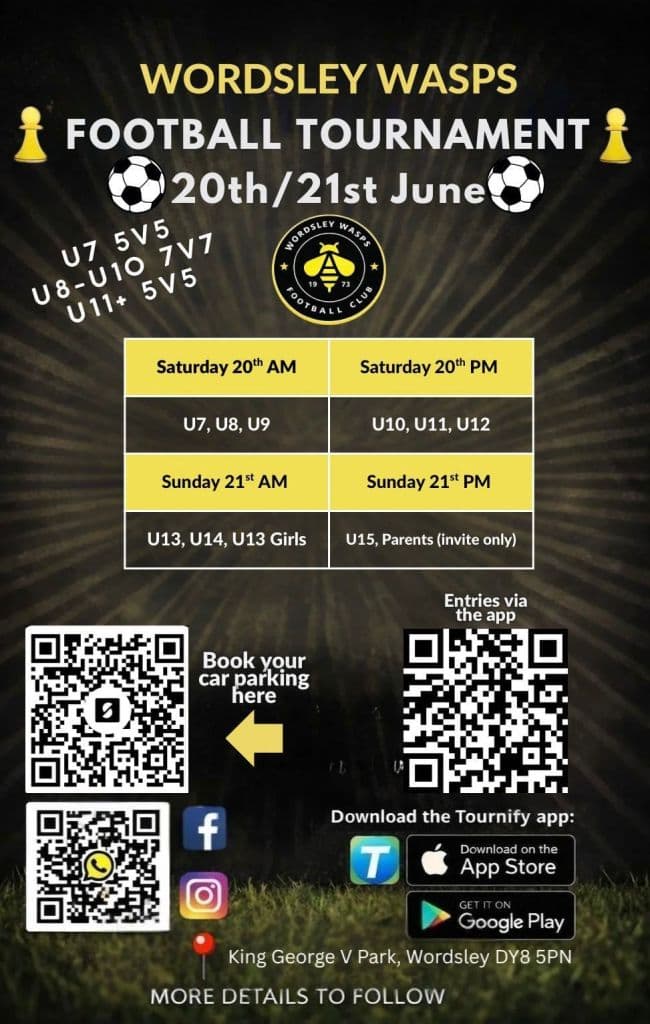 Wordsley Wasps Tournament flyer