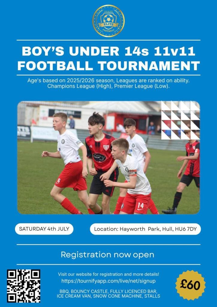 National Elite Football Tournament - U14 flyer