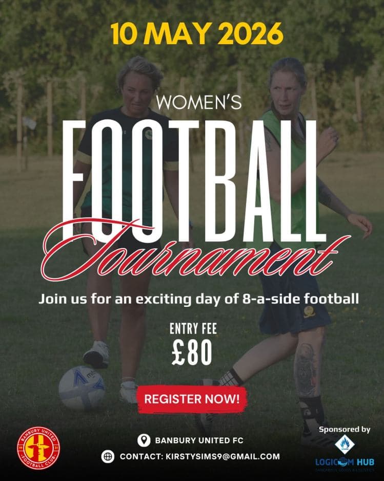 Banbury United Women's Football Tournament - GIRLS ONLY flyer