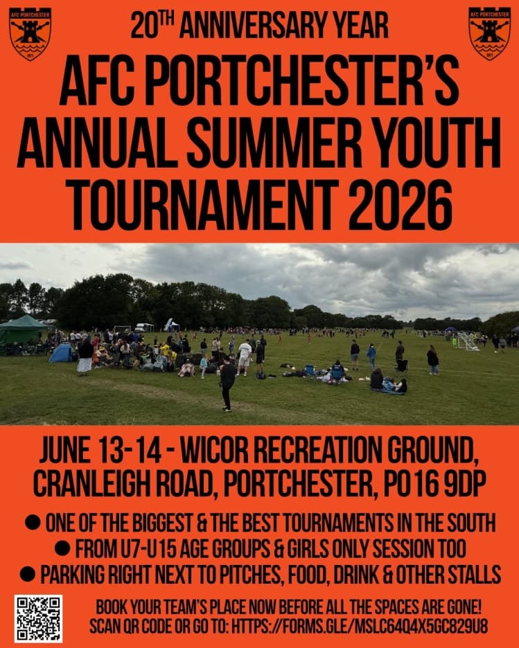 AFC Portchester Youth Tournament flyer