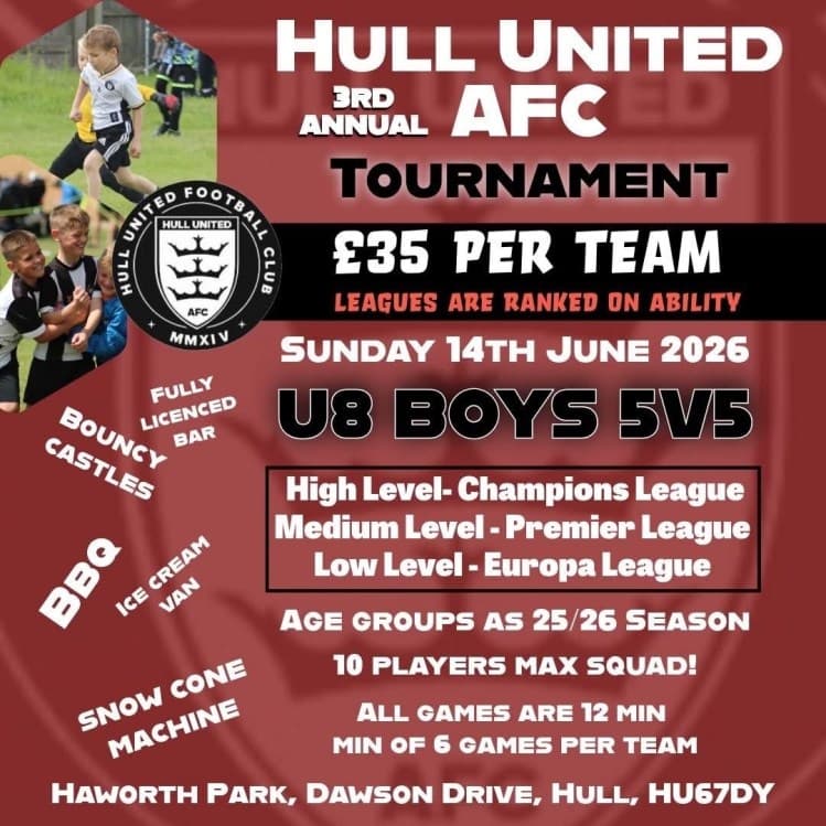 Hull United AFC - U8 Boys Tournament