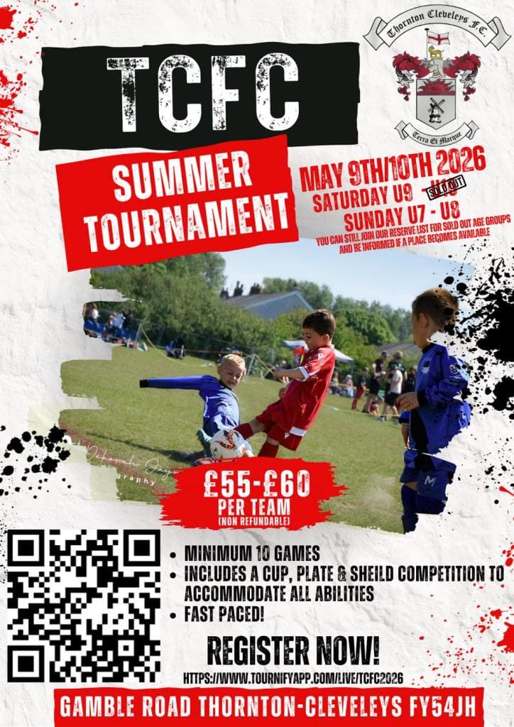 TCFC Summer Tournament flyer